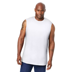 Men's <b>Tie</b> Dye Sleeveless Tank <b>Top</b> O-Neck Casual Knitted Blue <b>White</b> Pattern - Product Image 5