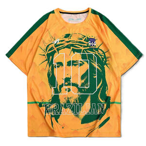 Maillot de football américain vintage surdimensionné jaune-vert en maille, impression graphique par sublimation, numéro imprimé, 100 % polyester, streetwear, OEM - Product Image 2