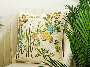 Handcrafted Cotton Embroidered <b>Cushion</b> <b>Cover</b> Luxury Sofa Pillow <b>Cover</b> OEM Wholesale India Exporter - Product Image 3