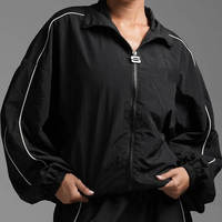 Ensemble de survêtement pour homme à fermeture éclair personnalisée, coupe oversize, léger, coupe-vent, réversible, écologique, couleur unie, à capuche, décontracté, collection printemps, vente chaude
