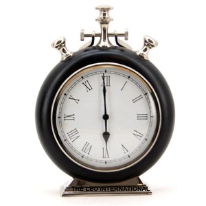 Reliable Manufacturer Vintage Rectangle Shaped Handmade Classic Elegant Unique Customized Metal Designer Table <b>Clock</b> - Product Image 4