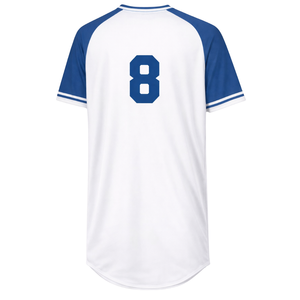 Camiseta Deportiva de Béisbol Personalizada con Cuello en V para Hombre, Uniforme de Equipo de Poliéster de Dos Tonos, Proveedor Mayorista OEM - Product Image 2