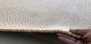 AISHA FABS Curve Model Modern Textured Hand Woven Non-Slip Reversible <b>Jute</b> Flat Weave Area <b>Rugs</b> Sets for Home & Commercial Use - Product Image 3