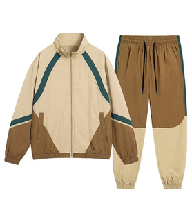 Conjunto de Chaqueta Cortavientos Casual para Hombre con Logotipo Personalizado a la Moda 2026, Conjunto de Dos Piezas de Poliéster, Traje Deportivo Cortavientos para Hombre - Product Image 1