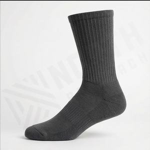 Chaussettes de sport pour hommes à compression de qualité supérieure, logo personnalisé, coton, course à pied, golf, couleur personnalisée, respirantes, performance athlétique, gym - Product Image 3