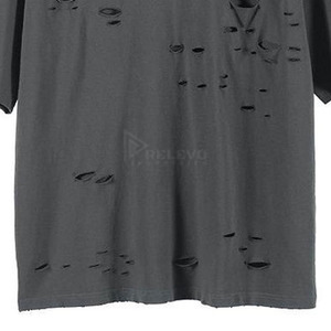 เสื้อยืดผู้ชายผ้าฝ้ายคุณภาพสูง 220 กรัม ทรงโอเวอร์ไซส์ สไตล์วินเทจ ลุคขาดๆ ซักแบบวินเทจ แห้งเร็ว ระบายอากาศได้ดี - Product Image 4