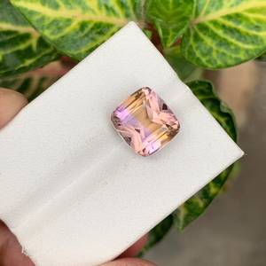 Ametrine africaine naturelle à facettes, pierre précieuse violette et jaune de qualité supérieure pour la fabrication de bijoux - Product Image 3