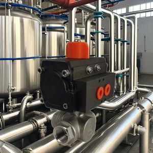 Vanne à bille pneumatique avec support OEM personnalisé - Product Image 2