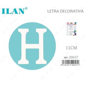 Letra Decorativa Ilan H de 11 cm, Adhesivo de Pared para Decoración del Hogar - Product Image 1