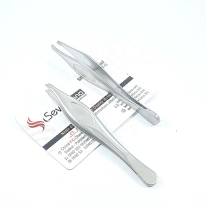 Pinzas para cejas inclinadas de acero inoxidable de súper alta calidad con pinzas para pestañas puntiagudas de Punta ultrafina - Product Image 4
