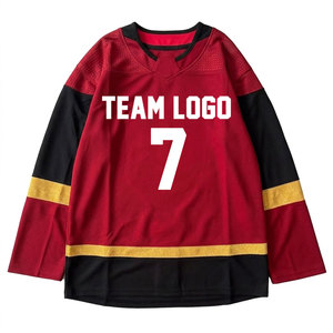 Jersey de Hockey sobre Hielo con Capucha, Personalizado con Nombre de Jugador, Antibacterial, 100% Poliéster, Logotipo Frontal, Servicio OEM, Venta al Por Mayor, Precio Económico - Product Image 1