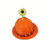 Chapeau Fedora Tournesol Orange avec Bande Rayée pour Festival d'Été, Fête, Sport – Couleur Personnalisée Unisexe, Service OEM/ODM, Prix de Gros