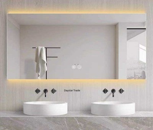 Espejo de Baño Rectangular de Vidrio con LED Daystar Trade, Montado en la Pared, Interruptor Táctil, Diseño Moderno y Minimalista, Retroiluminado - Product Image 1