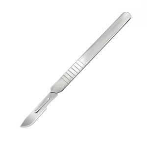Vente en gros de scalpel chirurgical en acier inoxydable avec # Couteau chirurgical de précision à 10 lames, manche texturé, instrument médical OEM - Product Image 1