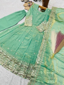 ชุดเดรส Anarkali ดีไซน์ใหม่ล่าสุด คุณภาพพรีเมียม น้ำหนักเบา สำหรับเด็กผู้หญิง มีจำหน่ายจาก Samp Corporation - Product Image 4
