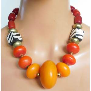 Collier en bois et résine RR ENTERPRISES pour la mode et les cadeaux, accessoires de mode en cristal fabriqués en Inde - Product Image 4