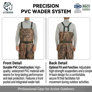 Vente en gros OEM : Waders <span class=keywords><strong>de</strong></span> <span class=keywords><strong>chasse</strong></span> en PVC camouflage pour hommes, isolés et imperméables, avec <span class=keywords><strong>bottes</strong></span> intégrées, pour la <span class=keywords><strong>chasse</strong></span> au canard et aux oiseaux aquatiques - Product Image 5