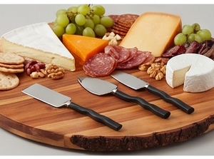 Stainless Steel <b>Cheese</b> <b>Knife</b> <b>Set</b> With Black Handles Durable Kitchen Tools For Kitchen Use <b>Cheese</b> Serving And Cutting Use - Product Image 5