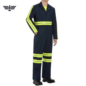 Combinaison de travail haute visibilité en gros, vêtement de sécurité réfléchissant, uniforme de travail résistant à l'eau, combinaison de travail - Product Image 3