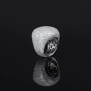 Anillo de Plata 925 con Diamante Cultivado en Laboratorio, Corte Brillante Redondo, Joyería de Lujo para Mujer, Color D - Product Image 5