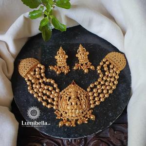 Nagas High Neck Choker Fashion Jewelry Set - Product Image 1