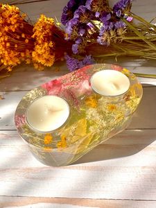 Decorative Handmade Resin <b>Candle</b> <b>Holder</b> With Elegant Premium Finish For Interior Styling And <b>Candle</b> Arrangement - Product Image 1