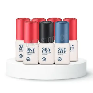 Sky Glue S+ 5ml for Eyelash Extensions Korea Original Sky Glue Red Black Blue Premade Fans Individual Eyelash Glue Private Label