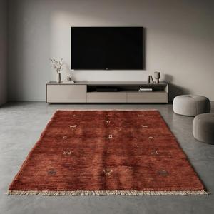 Luxury Handmade Area Rug Classic Floral Pattern Soft Wool Flat Pile Carpet for Living Room Bedroom Home Decor - Product Image 5