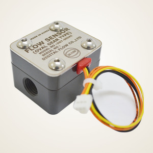 Compteur de débit d'eau numérique, capteur de débit à engrenages ovales coréen DGT-003AI, en aluminium, filetage interne PT 1/4 - Product Image 1