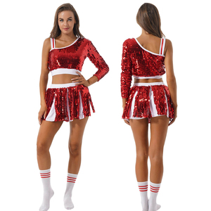 Uniforme de pom-pom girl personnalisé par sublimation, unisexe, 180 grammes, fabriqué au Pakistan pour adultes - Product Image 1