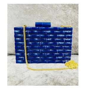 Bolso de Mano de Resina para Mujer, Diseño de Diseñador, Decoración de Perlas, Cierre de Solapa, Bolso para Boda, Fiesta de Noche, Cumpleaños, Logotipo Personalizado - Product Image 6