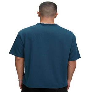 T-shirt surdimensionné décontracté imprimé de logo personnalisé 100% coton de haute qualité pour les hommes de grande taille tissu de Jersey respirant de Style Hip Hop - Product Image 2