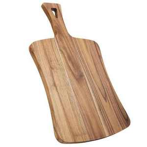 Planche à découper en bois d'acacia avec poignée pour servir, planches à découper de cuisine, pizza, pain, fromage, charcuterie, fruits, légumes - Product Image 2