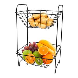 Plateau à collations et panier de rangement pour fruits pour salon, étagère à fruits multi-niveaux pour table basse, cage de rangement pratique - Product Image 3