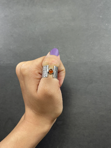 <b>Boho</b> Carnelian Thumb <b>Ring</b> 925 <b>Silver</b> Handmade Statement <b>Ring</b> Unique Gift for Women - Product Image 4