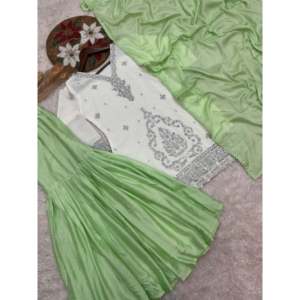 Designer Polyester Salwar Kameez-Beautiful Top-Bottom and Dupatta for Parties - Product Image 5