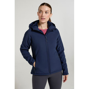 Chaqueta Deportiva Personalizada para Mujer, Larga, Impermeable, Cortavientos, de Soft Shell, con Cierre, para Senderismo y Actividades al Aire Libre en Invierno - Product Image 3
