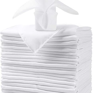 Serviette de table en coton décorative, imprimée et brodée, douce, réutilisable, en gros - Product Image 4