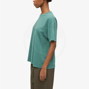 เสื้อยืดโอเวอร์ไซส์ผู้หญิง ผ้าฝ้ายสั่งทำทรงหลวม แขนสั้น สไตล์ลำลอง สำหรับผู้หญิง แฟชั่นสตรีทแวร์และแฟชั่นประจำวัน - Product Image 3
