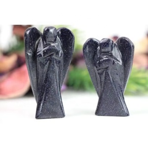 Figurines d'Ange en Cristal Naturel Poli de 2 Pouces, Pierres Semi-Précieuses, Tendance Mode, Cadeau d'Affaires pour la Fête des Pères - Product Image 5