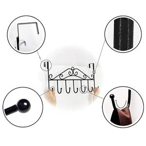 Door Hanger for cloths Heavy-Duty Over Door Hanger Holder for Coat Hanging Robe Hat Clothes Towels Bathroom Organiser Towel - Product Image 4