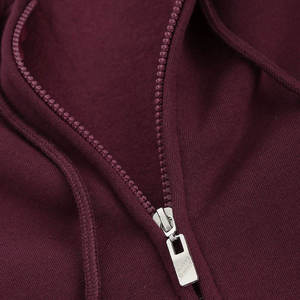 Sweat-shirt à capuche zippé pour homme, couleur unie, tricoté, manches régulières, style automne - Product Image 3