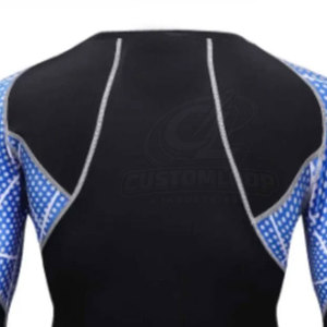 High Quality Sublimation <b>Men</b> Rash Guards Comfortable Fit <b>Compression</b> Top For <b>Men</b> Wears For Best Sale - Product Image 4