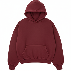 Sudadera con capucha pesada para hombre al por mayor, con logo en relieve, bordado 3D, lisa, informal, deportiva, de alta calidad, en blanco. - Product Image 6