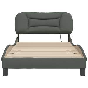 Base de Cama Tapizada en Gris Oscuro - Product Image 6