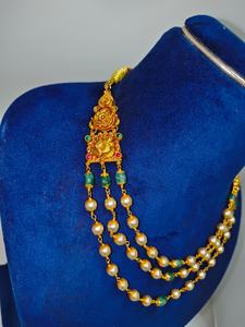 Collier élégant en argent avec des cristaux carrés turquoise et des perles, bijoux minimalistes tendance pour femmes - Product Image 2