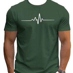 T-shirt col en V profond pour hommes coupe basse col en V large Vee t-shirt homme maillot de corps invisible modèle Scoop ourlet coupe ajustée à manches courtes - Product Image 4