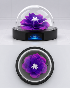 โดมทรงหรูหราพร้อมดีไซน์กระจกพรีเมียมในตัว พร้อมเครื่องเล่นมีเดีย LCD เพื่อการมองเห็นสินค้าที่คมชัดยิ่งขึ้น - Product Image 2