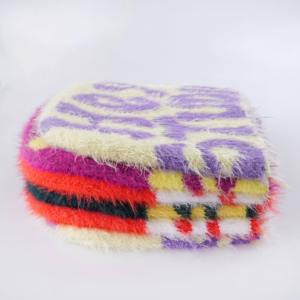 Six Trend Sports High Quality Unisex Custom Logo Character Design Jacquard Knit Breathable <b>Waterproof</b> Mohair <b>Beanie</b> Hats - Product Image 5