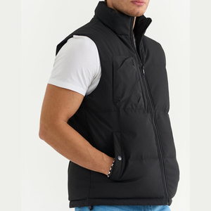 Chaleco Acolchado Impermeable para Hombre, Chaleco de Invierno sin Mangas, Chaqueta de Burbujas Ligera, Chaleco con Cuello Alto - Product Image 2